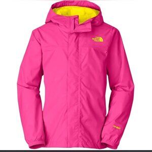 The North Face Hyvent Pink Rain Jacket Youth Large Windbreaker Waterproof Coat